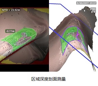 高清工業(yè)內窺鏡MViQ HD區(qū)域深度剖面測量