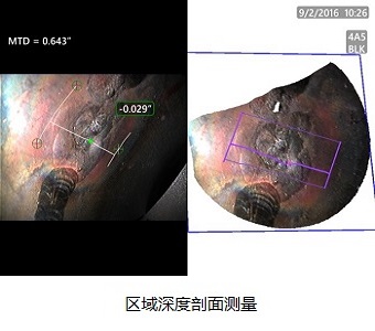 高清GE內窺鏡MentorVisualiQHD區(qū)域深度剖面測量